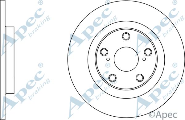 APEC BRAKING stabdžių diskas DSK2656